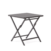 Складной уличный стол Torreta из алюминия с черной отделкой 70 х 70 см