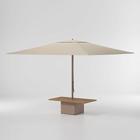 Стол+Основа для зонтика от солнца Kettal Objects. 