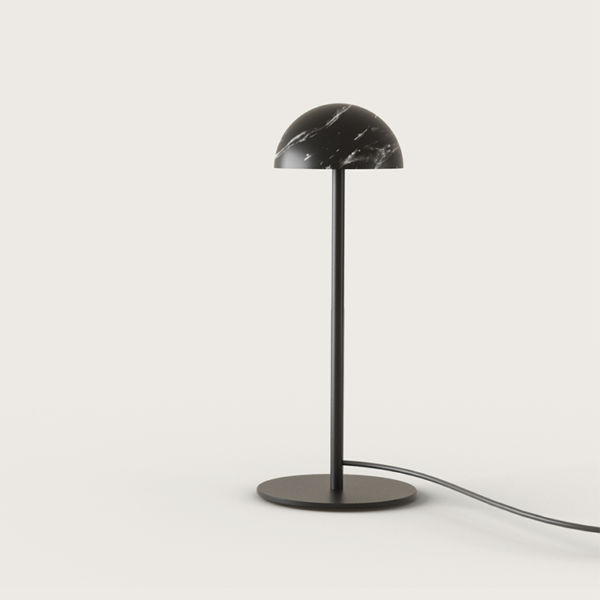 Настольная лампа Dussa черный металл / черный мрамор от Aromas del Campo - купить за 27 990 руб. в интернет-магазине Barcelona Design