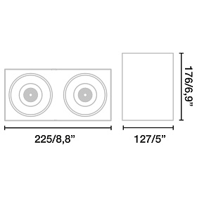 TEKO 2 Накладной светильник белый LED HE 48W 4000K 20є