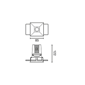 Встраиваемый светильник DEEP60 C SMARCO белый 60° 4000K CRI95 SPREAD