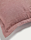 Rut Чехол на подушку из темно-бордового льна и хлопка 45 x 45 см