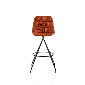 Барный стул Maarten Swivel Counter Stool Base низкая спинка с мягкой обивкой