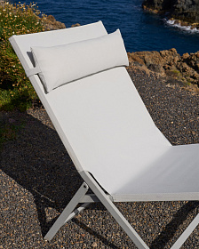 Canutells Складное кресло из алюминия со светло-серой отделкой