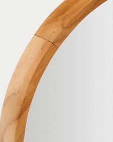 Magda Зеркало из массива тикового дерева с натуральной отделкой Ø 40 x 60 см
