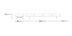 Скамейка Boma KS2501100