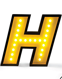 Напольный светильник LETTER H GRAPHIC