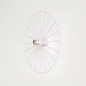 Бра Wheel 60 cm белый + цоколь 10 cm белый