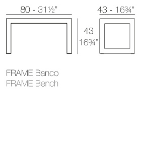 Скамейка Frame