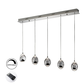 Подвесной светильник Rocio 5L хром DIMMABLE