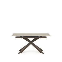 Atminda Раздвижной стол из керамики и стали с коричневой отделкой 160 (210) x 90 см