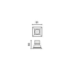 Модуль Podium DFA черный 38° 3000K CRI97 TRIAC