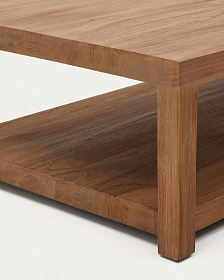 Приставной столик Sashi из массива тикового дерева 90 x 90 см