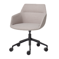Кресло офисное поворотное Dunas XS с алюминиевым основанием на колесиках + gas lif