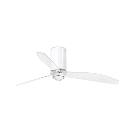 Потолочный вентилятор Mini Tube Fan белый/прозрачный 128 см