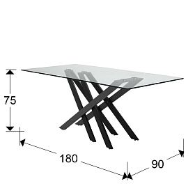 Обеденный стол Taima 180x90 см