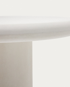 Круглый стол Addaia из белого цемента Ø120 см