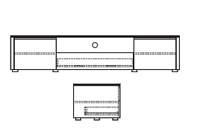 Тумба под TV PATERNA шпон дуба W