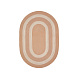 Leeith Ковер из 100% ПЭТ с широкими оранжевыми полосами Ø 160 x 230 см