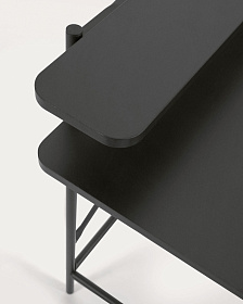 Письменный стол Galatia из черной меламина с металлическими ножками в черной отделке 120 x 60 см