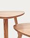 Eluana Набор из 2 приставных столиков из массива акации с натуральной отделкой