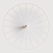 Бра Wheel 90 cm белый + цоколь 25 cm белый