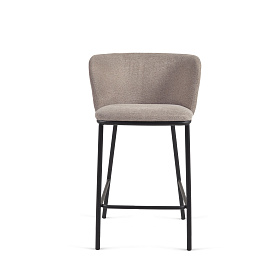Ciselia Полубарный стул из коричневой синели 65 см