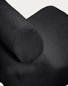 Кресло Club из черной ткани букле