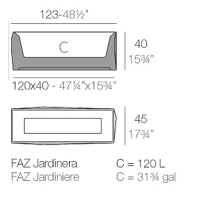 Кашпо Faz Jardinera