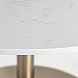 Обеденный стол Frohn белый/золотой 120 см
