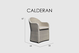 Обеденное кресло Calderan WHITE WASH