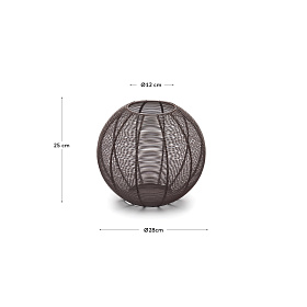 Сферический подсвечник Amer из коричневого металла