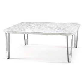 Кофейный столик Ionic Carrara Marble квадратный 