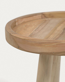 Приставной столик Glenda из массива тика Ø 35 см