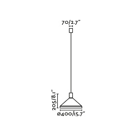 Подвесной светильник Kombo терракотовый Ø400 1X E27