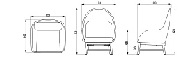 Кресло с высокой спинкой Alaska NATURAL TEAK