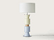Настольная лампа Ponn Ponn хромированный металл, белый абажур 801011/41