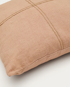Чехол на подушку из хлопка Sulken розового цвета с вышивкой, 45 x 45 см