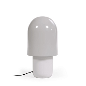 Настольная лампа из металла Brittany окрашенная в белый и серый цвет