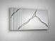 Прямоугольное зеркало Surcos серебряное 80X180