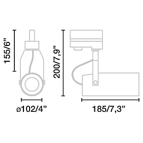 Трековый светильник Mini Sigma черный LED CRI95 20,5W 2700K 56є DALI