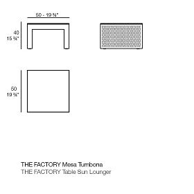 Столик The factory 50x50x40