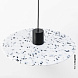 Подвесной светильник Confetti из переработанного пластика мраморный ø45 см