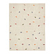 Epifania Ковер 100% белый хлопок с разноцветными точками 150 x 200 см