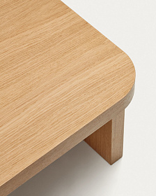 Oaq Журнальный столик из шпона дуба с натуральной отделкой 140 x 75 см
