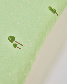 Чехол для подушки из 100% хлопка Llaru зеленого цвета 30 x 50 см