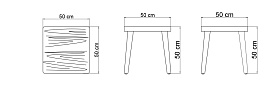 Столик Pob NATURAL TEAK