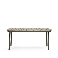 Joncols Уличный алюминиевый стол с зеленой отделкой 180 x 90 см
