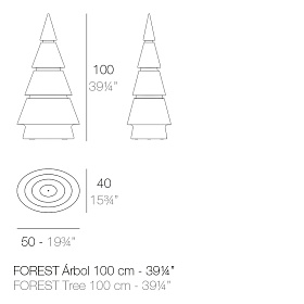 Светящееся дерево Forest 100 cm