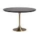Обеденный стол Kelheim черный/золотой 120 см